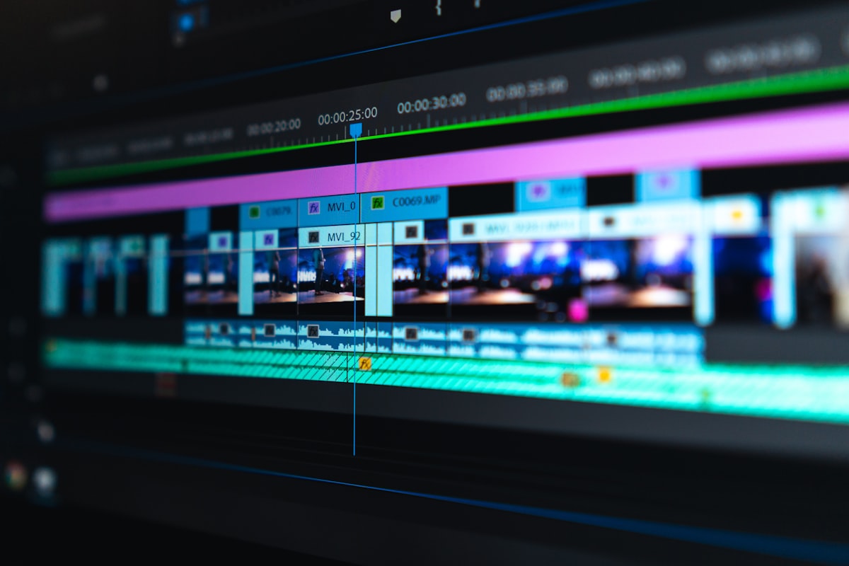 Creative team on a video production set